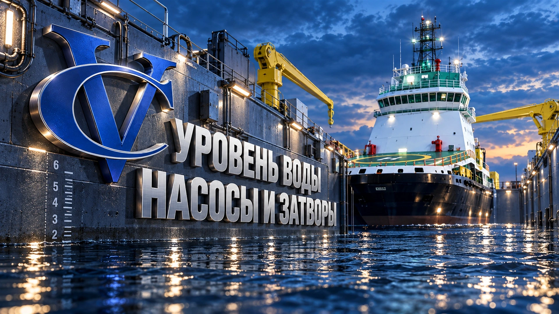 Автоматизация плавучих доков: балласт, положение и нагрузки: функции системы