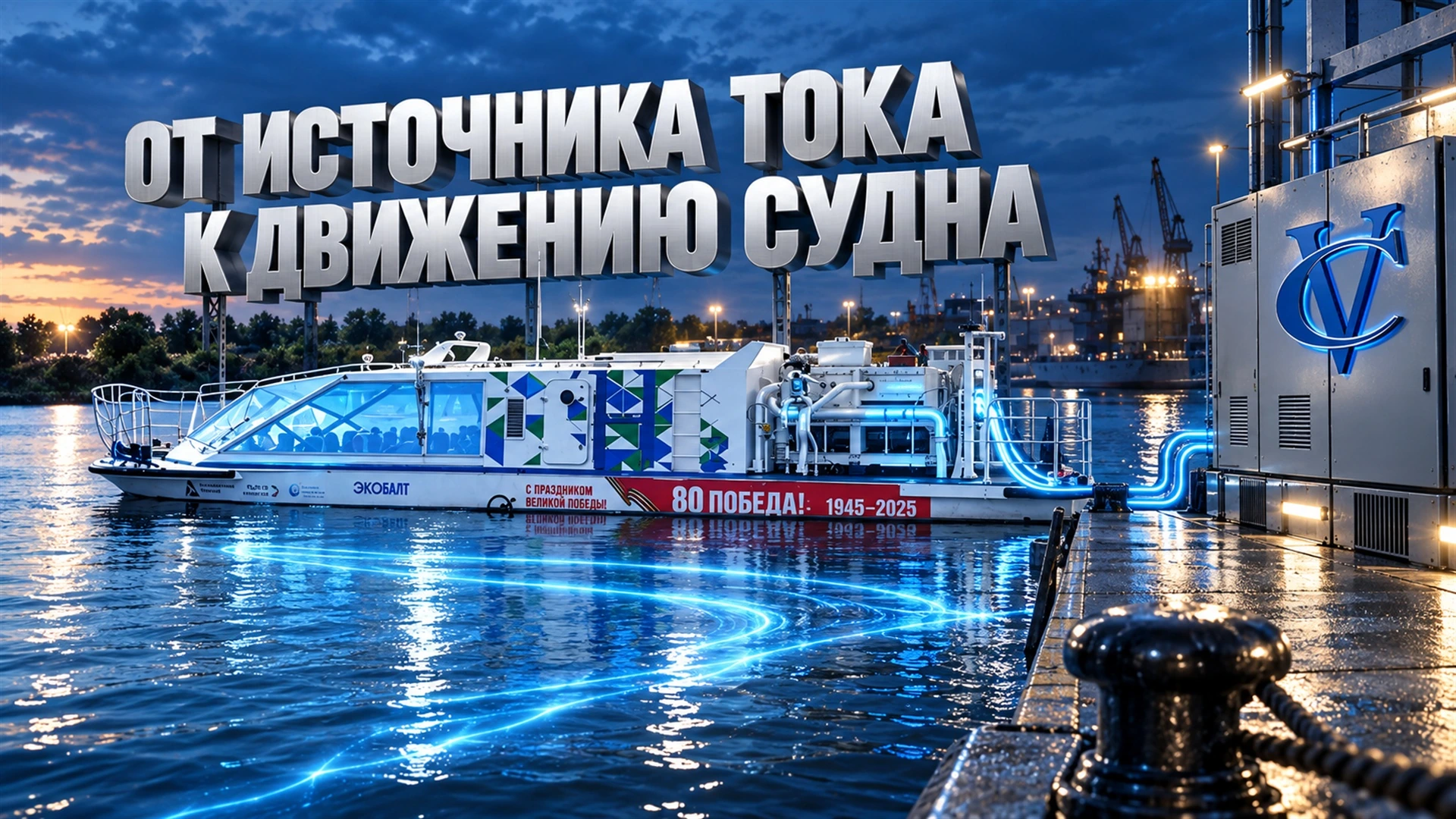 Электрооборудование водородного судна «ЭКОБАЛТ»: ключевые параметры