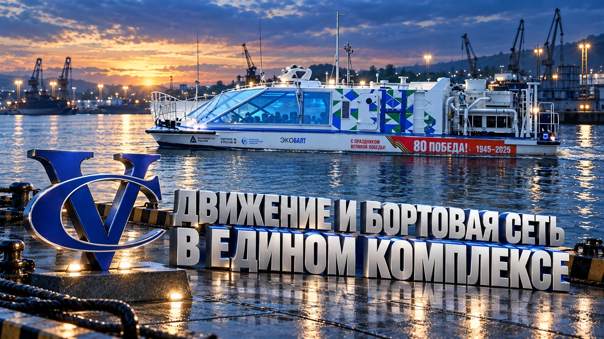Электрооборудование водородного судна «ЭКОБАЛТ»: инженерное решение