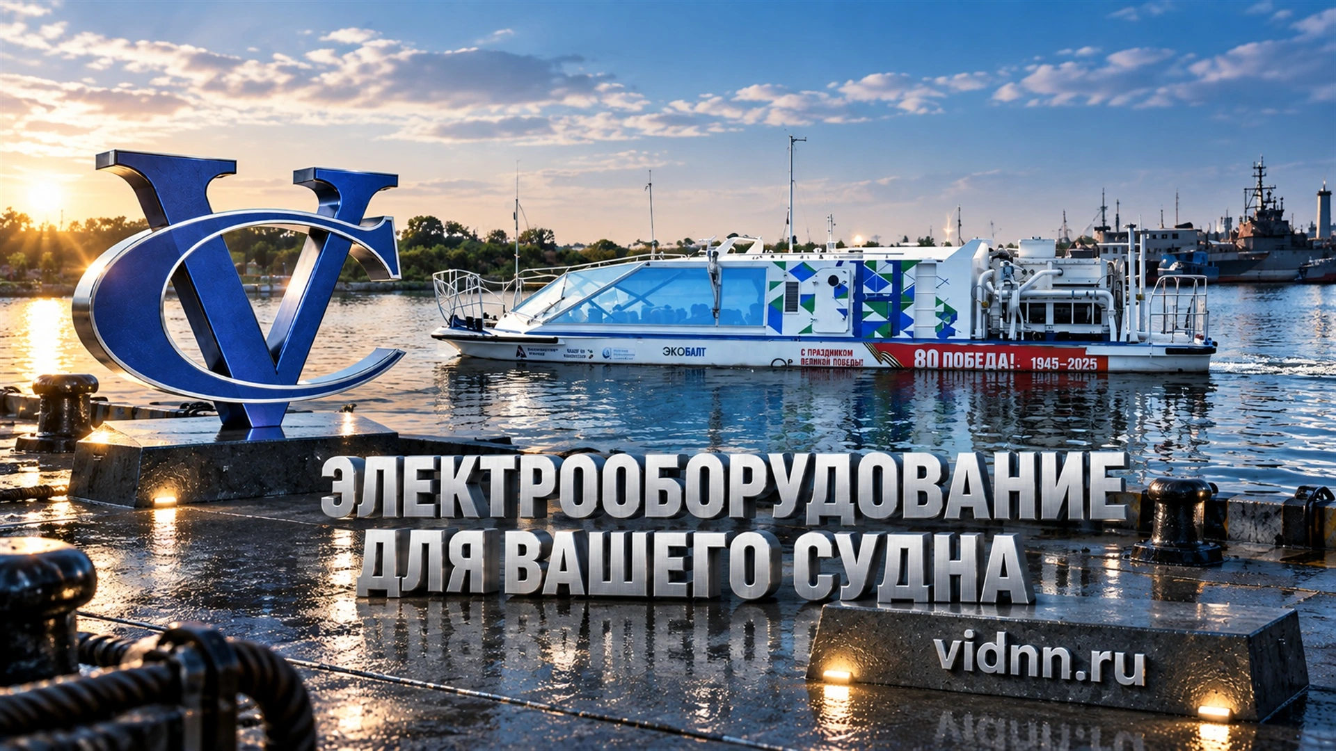 Электрооборудование водородного судна «ЭКОБАЛТ»: комплекс ВИД