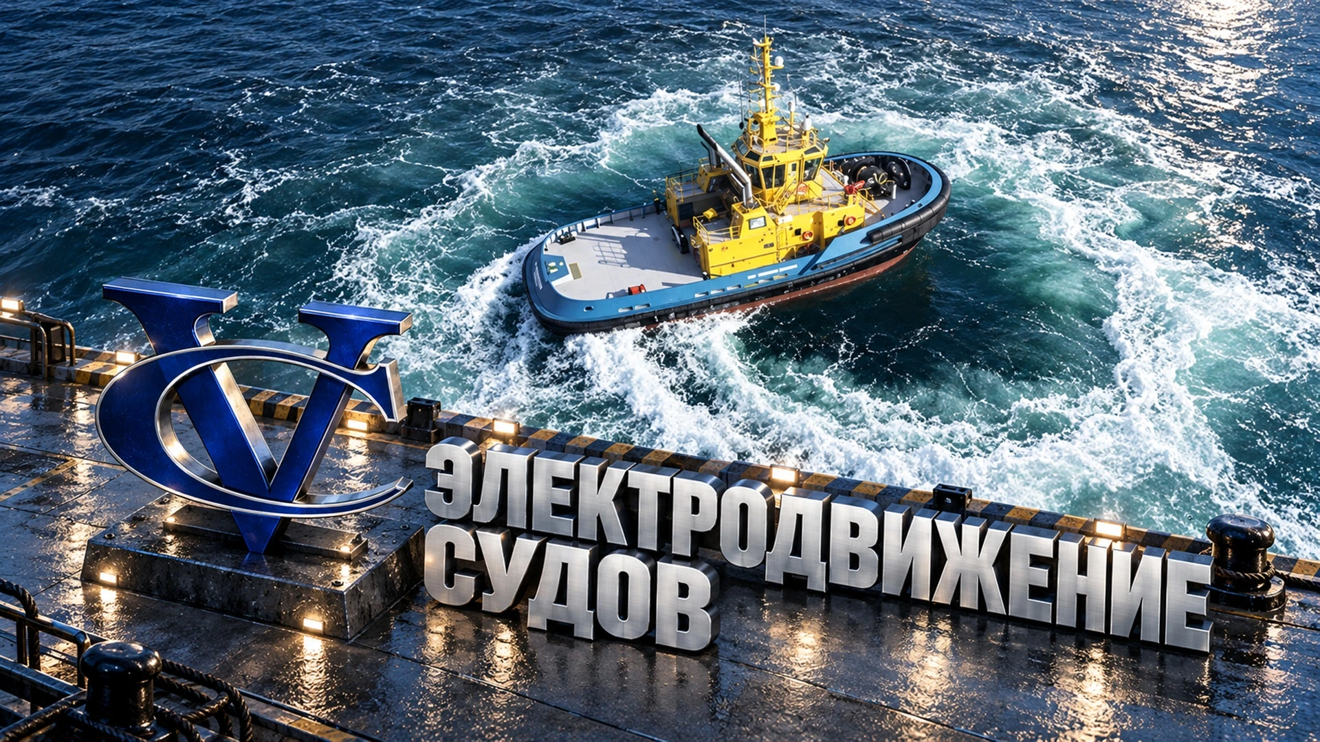 Системы электродвижения судов: управление скоростью и направлением винтов: общий вид проекта