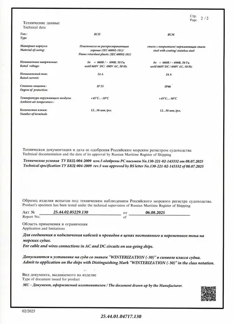 Сертификат — лист 4